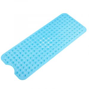 Tapis de bain, tapis de douche antid&eacute;rapant bleu pour salle de bain - Neuf