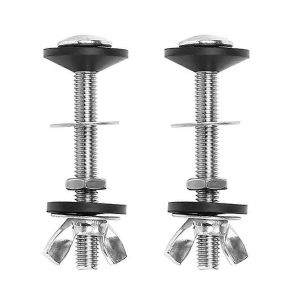 2 Pack Réservoir De Toilette À Bol Boulons Kits Réservoir De Citerne Boulons Kit, Raccord De Fixation De Bac De Toilette En Acier Inoxydable - Neuf
