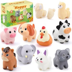 ChenQuanSarl-Jouets De Tri D'Animaux De La Ferme Montessori En Silicone - Empilage Couleurs & Apprentis Motricité Fine - Jeu Sensoriel Éducatif Bébé 1 2 3 Ans - Cadeau Enfant Fille Garçon - Neuf