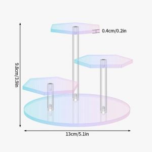 Présentoir En Acrylique Pour Figurines,Bijoux,Poupée,Jouet,Organisateur,Support De Rangement,Bureau,Cosmétique,Parfum,Cupcakes,Étagère.Dazzlings. - Neuf