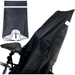 Kal-Housse De Pluie Et Vent Universelle Protection Pluie Velo Pour Siege Enfant, Pour Enfant Siège De Vélo Arrière, Housse De Protection Imperméable Siège De Vélo Contre La Saleté Et Lhumidité - Neuf