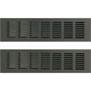 2PCS Grille de Ventilation Rectangulaire(noir)80 X 300mm, Grille D'aération Rectangulaire, Grille D'aération, Grille Ventilation Rectangulaire - Neuf