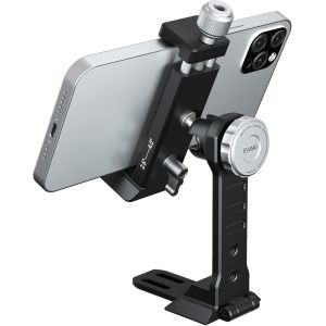Support Trepied Smartphone, Support Téléphone Trépied avec Rotation et Inclinaison à 360 Degrés, Embase Froide, Extension De 6,6cm à 10,1cm, Support De Bureau Smartphone, Appareil Photo, Vlog - Neuf
