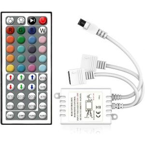 Tianyi-Arote Contr&ocirc;leur Led Rvb 44 Touches Avec T&eacute;l&eacute;commande Infrarouge Pour Bandes Rvb Smd 2835 5050 &Agrave; Changement De Couleur Dc 12 V-24 V - Neuf