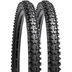 Subzonal-Yunscm 2-Pcs 26 Pouces Montagne V&eacute;lo Pneus 26x2.125/57-559 Compatible With Off Route V&eacute;lo 26x2.0 26x2.10 26x2.125 26x2.15 Bike V&eacute;lo Pneus (Y-1393) - Neuf