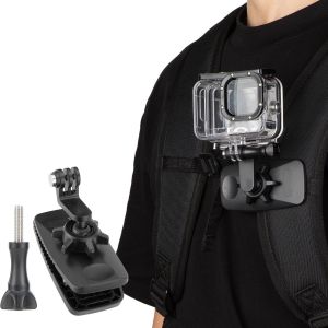 Magnetic Backpack Shoulder Strap Mount for GoPro Hero 12 11 10 9 8 7 6 5 Mini Max, DJI OSMO Action, Insta360, 360&deg; Universal Quick Change Backpack Mount for Action Camera - Neuf