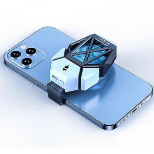 Refroidisseur de jeu universel Turbo Hurricane, mini ventilateur de refroidissement pour téléphone portable, radiateur pour iPhone/Samsung/Xiaomi-blanc - Neuf
