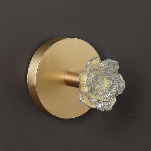 Poign&eacute;e de meuble et crochet &agrave; v&ecirc;tements en laiton vintage pour la d&eacute;coration int&eacute;rieure - Neuf