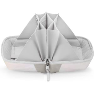 Ouverture &Agrave; 180&deg; Sac De Rangement C&acirc;bles,Organisateur D'Accessoires &Eacute;lectroniques Avec Poign&eacute;e,Pochette De Gadgets Tech Pouch, R&eacute;sistant Aux &Eacute;claboussures &Eacute;tui De Transport, Aurore Blanche - Neuf