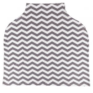 Couverture D'allaitement Polyvalente Pour Maman, Chale D'allaitement, Auvent De Poussette Pour Bebe (Vagues Grises) - Neuf