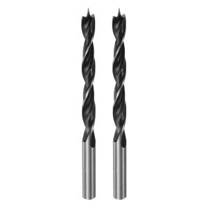 Lot de 2 forets à pointe ronde en acier de 7,5 mm de diamètre pour menuisier,travail du bois,plastique,caoutchouc - Neuf