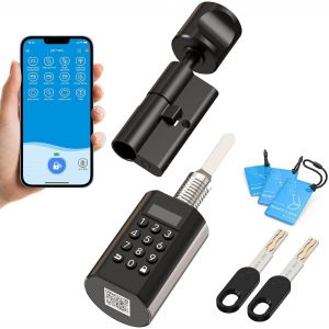 Welock Pcb74 Serrure A Code Avec Carte Rfid,App Et Wifi,Serrure Connectée,Serrure Électronique Ip65,Cylindre Connecté 30×30,Installation Facile Smart Lock,Vérouillage De Porte Inte[MAT790785] - Neuf