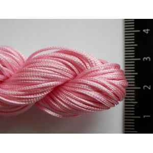 26m Fil Nylon Rose Clair Tress&eacute; Cordon Macrame Pour Bracelet Shamballa Perle Bijou 1mm De Diam&egrave;tre - Neuf