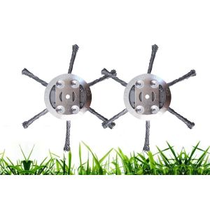T&ecirc;tes de coupe-bordures en fil d'acier pour tondeuse &agrave; gazon - Lot de 2 t&ecirc;tes de rechange - Neuf