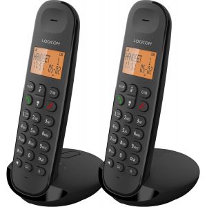 Iloa 255T T&eacute;l&eacute;phone Fixe Sans Fil Avec R&eacute;pondeur Enregistreur - Duo - T&eacute;l&eacute;phones Analogiques Et Dect - Noir - Neuf