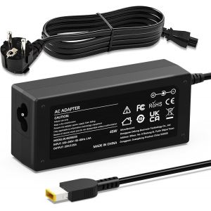 45W Chargeur Ordinateur Portable Compatible avec Lenovo ThinkPad T430 T440 T450 T460 T470 X270 X250 G50 Z50 V110 V130 V330 ADLX45NCC3A ADLX45NDC3A Yoga 11 11S 20V 2,25A Adaptateur Alimentation - Neuf