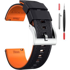 Kal-Bracelet De Montre En Toile À Dégagement Rapide - Bracelet De Rechange En Tissu Militaire Pour Homme Et Femme - Choix De 18 Mm, 20 Mm, 22 Mm, 24 Mm - Convient Pour Un Usage Intensif 24mm Vert - Neuf