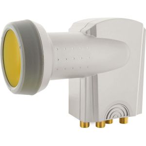 Quattro LNB Sun Protect Digital résistant à la Chaleur Capuchon LNB Accessoires pour Parabole pour multiswitches Protection Contre Les intempéries Contacts dorés Gris Clair - Neuf