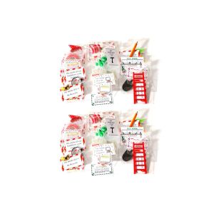 Kit de magie de No&euml;l avec 24 jours, comprenant activit&eacute;s et accessoires (2 pi&egrave;ces), surprises et compte &agrave; rebours pour des f&ecirc;tes amusantes. - Neuf