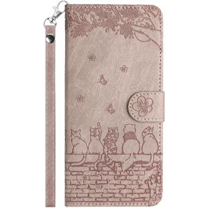 MEVRONISSHOP-Coque pour Samsung Galaxy A50/A30S/A50S, Housse de Protection Etui &agrave; Pochette de Portefeuille Rabat Premium en Cuir PUFermeture Magn&eacute;tiqueBo&icirc;tier avec Support,Rose - Neuf