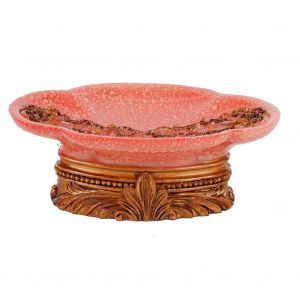 HJLIAN Porte-savon en resine, etui a savon de douche, etui de rangement pour savon pour evier, baignoire, decoration rose - Neuf