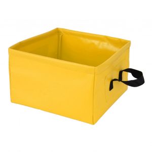 Bassin Pliable Anti-Fuite, Seau De Camping Portable Et Pliable Pour Voyage Et Randonnee, 13 L, Jaune - Neuf