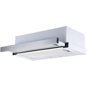 CHECARZHN--NO1-Hotte Aspirante /Hotte À Visière De 60 Cm/Boîtier En Acier Inoxydable Blanc/Fonction D'Extraction Et De Recyclage De L'Air / Ch4138Ixc / C / 53-64 Db - Neuf