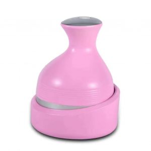 Masseur De Tete Electrique Rechargeable, Appareil De Massage Du Cuir Chevelu, Soins Sains, Petrissage, Nettoyage, Rose - Neuf