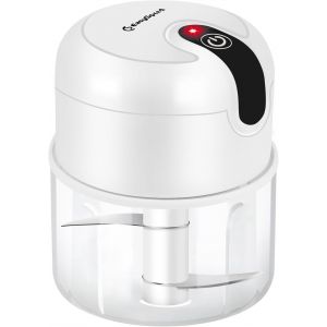 Eryi-Easyspeed Hachoir Électrique,Mixeur Blender,Hachoir A Viande Batterie Usb Type-C Rechargeable Portable Sans Fil,Convient Pour Les Légumes Et Les Fruits Cuisine Camping Maison,Blanc - Neuf