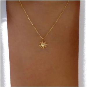 Kal-Collier Collier De Soleil Collier Collier Soleil Céleste Collier Collier Ras Du Cou Soleil Levant Bijoux Pour Femmes Et Filles Cadeaux - Neuf
