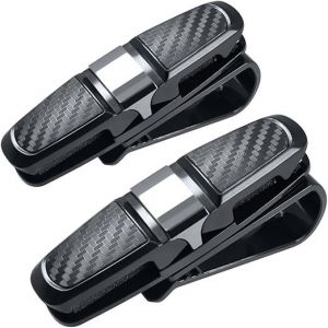 Lot De 2 Porte-Verres (Noir) Pour Pare-Soleil Grâce Au Clip Pour Lunettes De Soleil Ou Des Cartes - Neuf