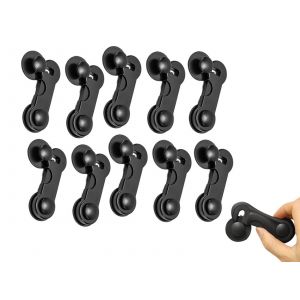 Lot de 10 verrous de s&eacute;curit&eacute; adh&eacute;sifs pour armoires, pour la s&eacute;curit&eacute; des b&eacute;b&eacute;s. - Neuf