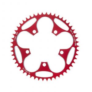 Plateau Rond Etroit Et Large A 5 Vis 130bcd/110bcd, Montage Direct Pour Pedalier Vtt, Rouge - Neuf