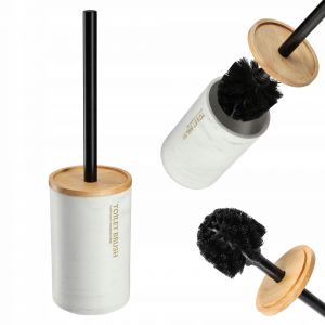 KADAX Brosse WC Bambou Marbre Blanc - Neuf