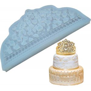 Moules En Silicone 3d Crown Cake Border Dentelle Fondant Mold Outils De D&eacute;coration De G&acirc;teau D'anniversaire Pour B&eacute;b&eacute; - Neuf