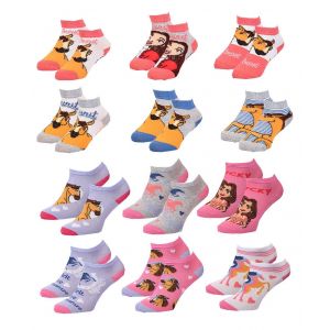 Chaussettes Enfant Spirit Fantaisie -Assortiment Mod&egrave;les Photos Selon Arrivages- Pack De 9 Paires Sneaker Girls - Neuf