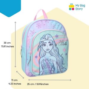 Sac À Dos - La Reine Des Neiges - Enfant - Ecole - Maternelle - Garderie - Primaire - Cartable Fille - Taille 30 Cm - Bretelles Réglables - Idée Cadeau - Neuf
