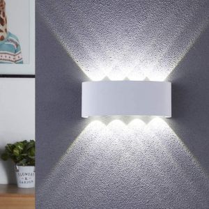 Applique Murale Led 8w - &Eacute;clairage Int&eacute;rieur/Ext&eacute;rieur Ip65 R&eacute;glable - Neuf