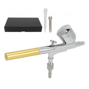 Pistolet aerographe, buse de 0,3 mm, reservoir de fluide en acier inoxydable de 7 cc, couvercle de poignee arriere amovible, pulverisateur de peinture artisanale a double action - Neuf