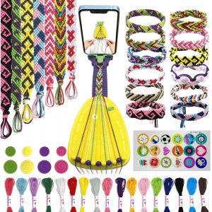 Kalanka-Bracelet D'amitié À Faire Soi-Même, Kit Bracelet Fille, Kit De Fabrication De Bijoux, Artisanat Pour Filles Âgées De 8 À 12 Ans, Diy Kit Créatif Enfant D'art Et D'artisanat Ans Cadeau De Anni - Neuf