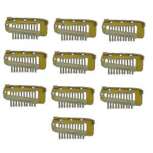 Paquet De 10 Pinces Chunni Solides Avec Épingle À Nourrice,Faciles À Utiliser Avec Dupatta,Hijab & Tikka Setting Gol - Neuf