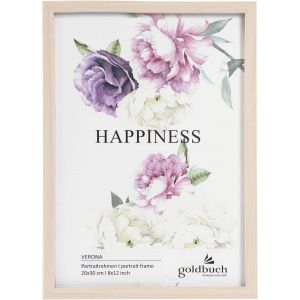 Verona Cadre Photo en Bois MDF pour 1 Image/Photo 20 x 30 cm, Cadre à Poser, Cadre Photo avec Support Mural à Suspendre, Cadre env. 22,5 x 31 x 1,5 cm, Naturel - Neuf