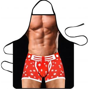 ASFASFq-Tablier de Cuisine cadeau homme anniversaire Créatif Tablier Barbecue cadeau anniversaire homme tablier cuisine homme Tabliers de Cuisine Homme Humour Réglable Idée Cadeau - Neuf