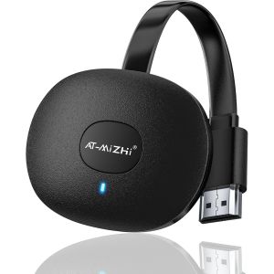 CMWX-Adaptateur d'affichage sans Fil, 4K HDMI écran Miroir dongle WiFi HDMI Adaptateur connecteur Prend en Charge Miracast/DLNA/Airplay pour Android/i-OS/Windows/Mac OS/HDTV/Moniteur/projecteur - Neuf