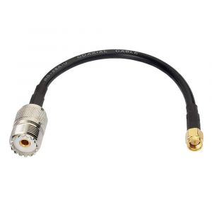 Cable SMA mâle vers femelle UHF SO239 Câble coaxial RG58 15cm pour Antenne CB Radio CB Antenne SMA Antenne WiFi Radio portable Radio portative Talkie-walkie Ham Radio - Neuf
