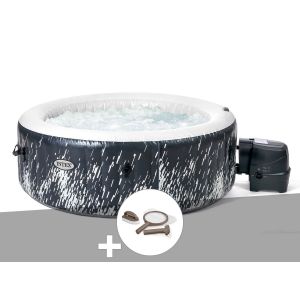 Kit spa gonflable Intex PureSpa Galaxie rond Bulles avec LED 4 places + Kit d'entretien - Neuf