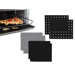 Lot de 12 tapis de cuisson antiadh&eacute;sifs pour barbecue, friteuse &agrave; air chaud et four grille-pain - Neuf