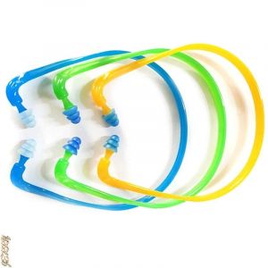 Euty-Bouchons D'oreille &Agrave; R&eacute;duction De Bruit R&eacute;utilisables Pour La Natation,Protection Auditive,Cache-Oreilles,Fil De Silicone,Protecteurs D'oreille,Nouveau,1 Pi&egrave;ce - Neuf