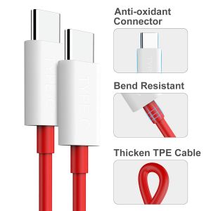 Warp Charge C&acirc;ble Pour Oneplus Nord 2/8t/9/9 Pro,Usb C Vers Usb C Charge C&acirc;ble 2m/6.6ft Charge Rapide Dash Charge C&acirc;ble Compatible Avec Oneplus Nord 8 Pro Samsung S21/S20 Fe Google Pixel 5 - Neuf