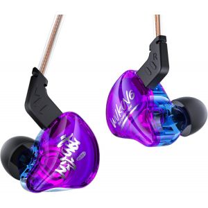 LORANKA-KBEAR MONKIE K01 &Eacute;couteurs de Jeu &Eacute;couteurs Intra-Auriculaires Antiruit Prise de 3,5 mm Son HiFi Casque Non d&eacute;tachable pour PC, PS5, Xbox, Switch - Neuf